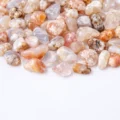 Cherry Agate (Flower Agate) chips, 5–9 mm