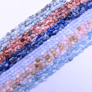 Natural Stone Chip Bead Strand 6-8mm Irregular Nugget for Jewelry Making