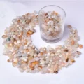 Cherry Agate (Flower Agate) chips, 5–9 mm