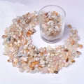 Cherry Agate (Flower Agate) chips, 5–9 mm