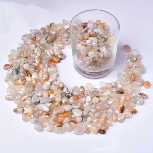 Cherry Agate (Flower Agate) Chips – 5–9 mm