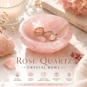 Rose Quartz Bowl - Small Trinket Dish